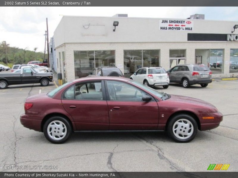 Cranberry / Tan 2002 Saturn S Series SL2 Sedan