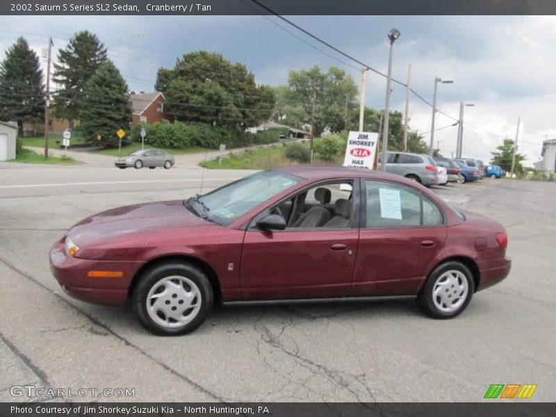 Cranberry / Tan 2002 Saturn S Series SL2 Sedan