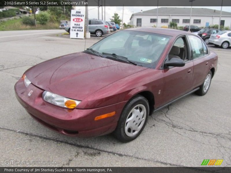 Cranberry / Tan 2002 Saturn S Series SL2 Sedan