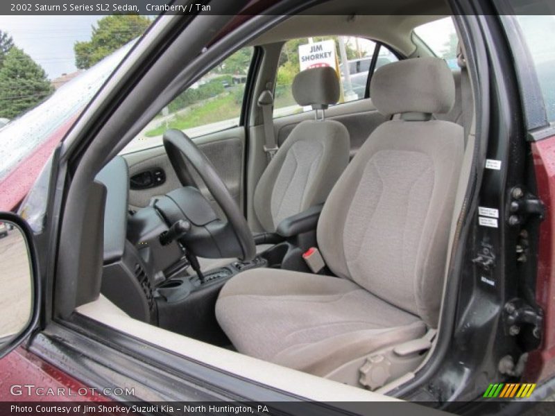 Cranberry / Tan 2002 Saturn S Series SL2 Sedan
