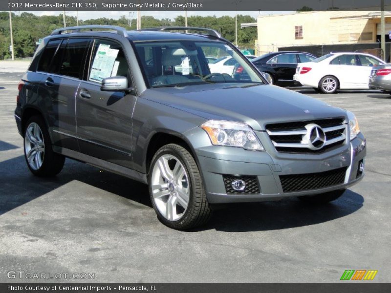 Sapphire Grey Metallic / Grey/Black 2012 Mercedes-Benz GLK 350