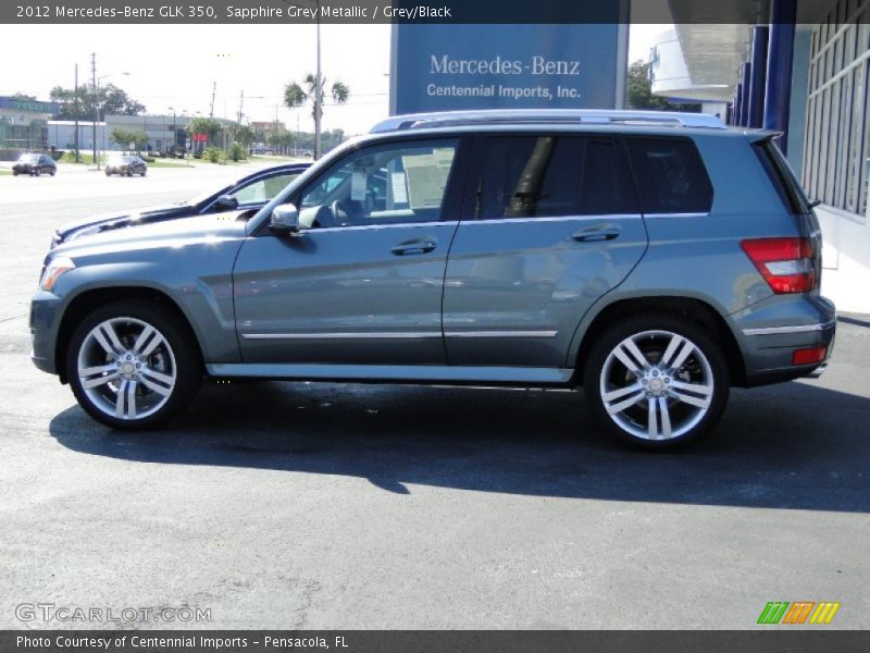 Sapphire Grey Metallic / Grey/Black 2012 Mercedes-Benz GLK 350