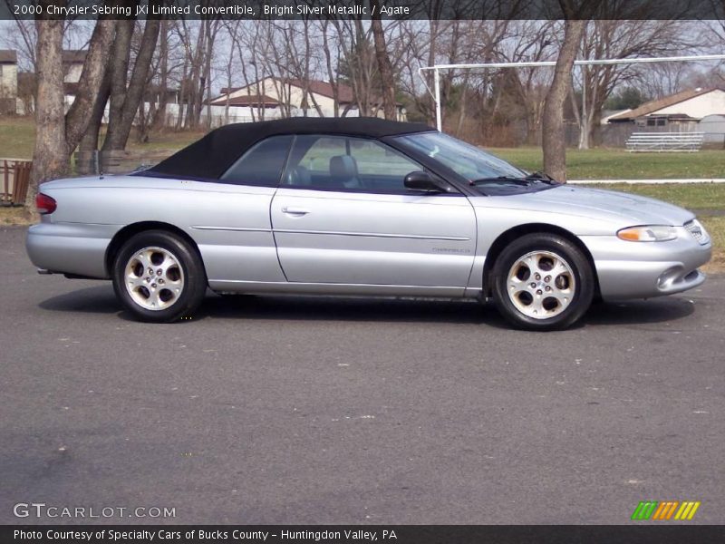 Bright Silver Metallic / Agate 2000 Chrysler Sebring JXi Limited Convertible