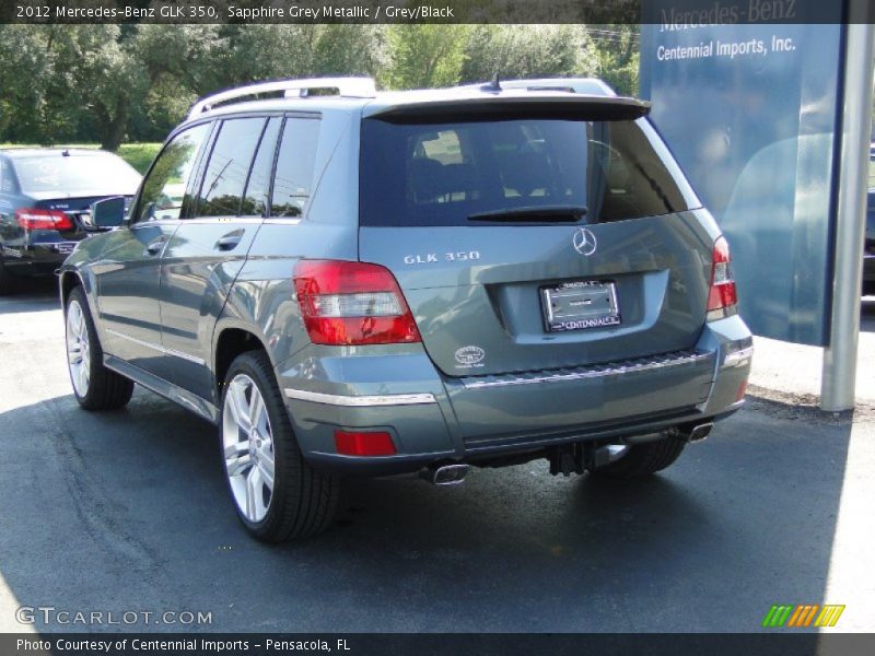 Sapphire Grey Metallic / Grey/Black 2012 Mercedes-Benz GLK 350