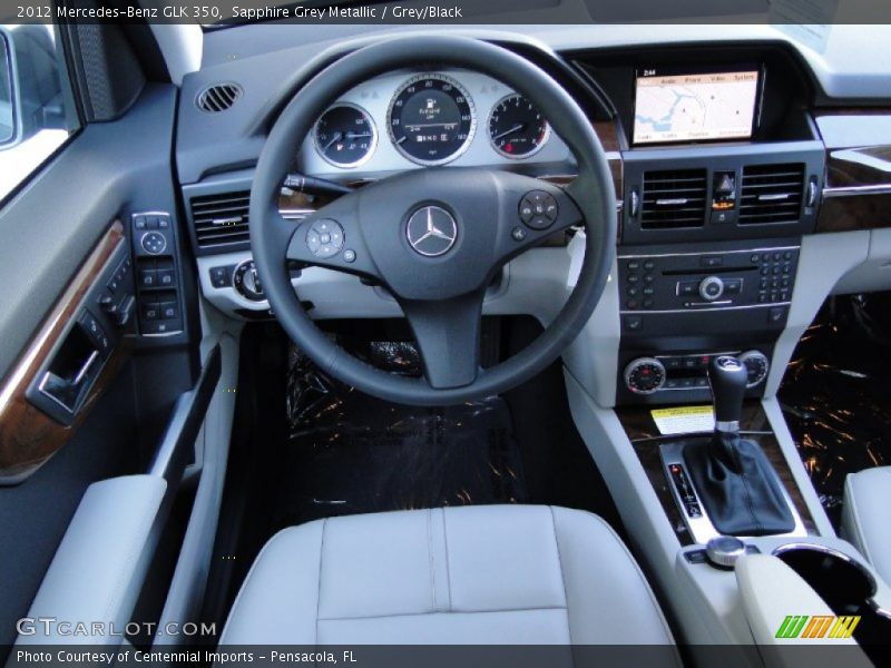 Sapphire Grey Metallic / Grey/Black 2012 Mercedes-Benz GLK 350