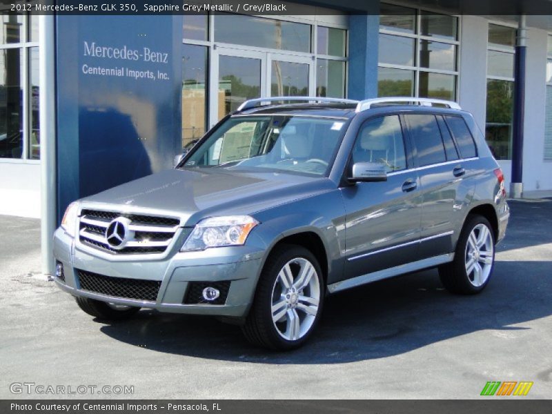 Sapphire Grey Metallic / Grey/Black 2012 Mercedes-Benz GLK 350