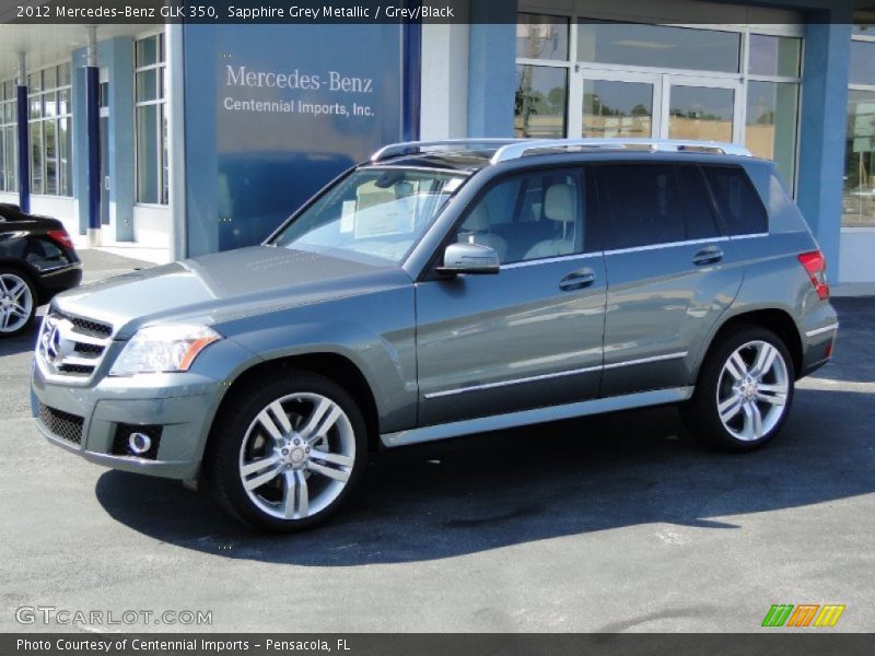 Sapphire Grey Metallic / Grey/Black 2012 Mercedes-Benz GLK 350