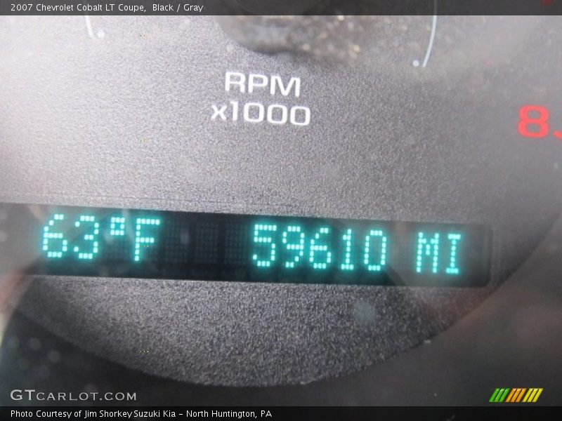 Black / Gray 2007 Chevrolet Cobalt LT Coupe