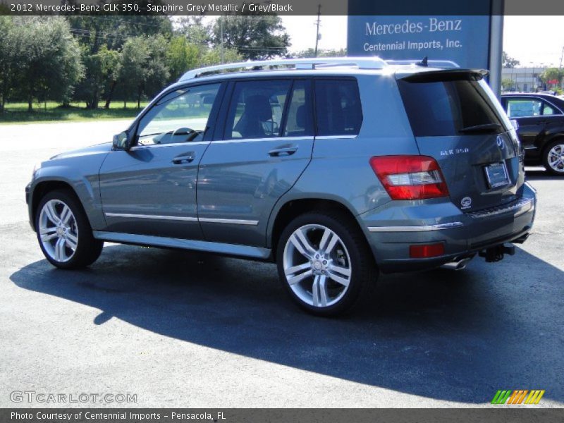 Sapphire Grey Metallic / Grey/Black 2012 Mercedes-Benz GLK 350