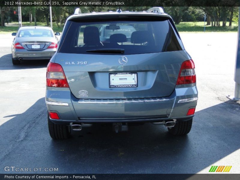Sapphire Grey Metallic / Grey/Black 2012 Mercedes-Benz GLK 350