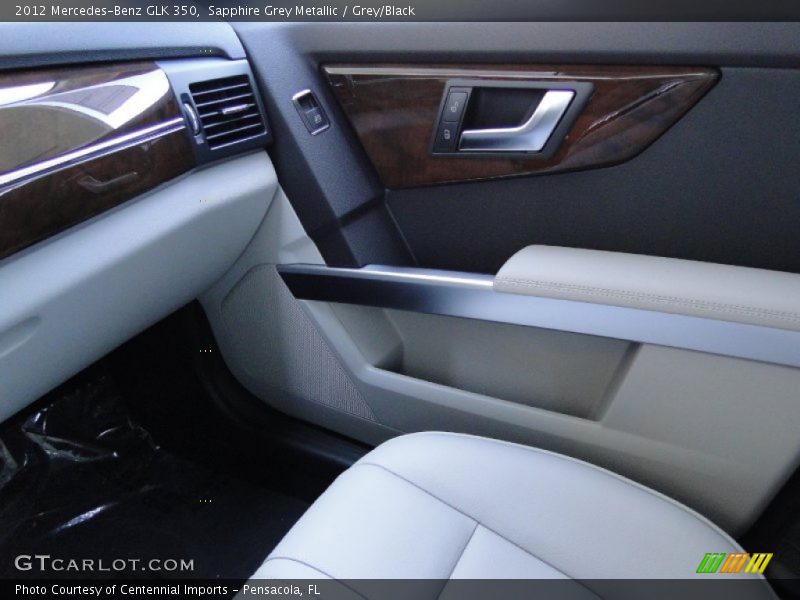 Sapphire Grey Metallic / Grey/Black 2012 Mercedes-Benz GLK 350