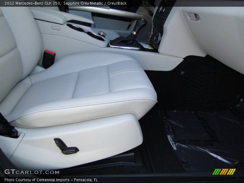 Sapphire Grey Metallic / Grey/Black 2012 Mercedes-Benz GLK 350