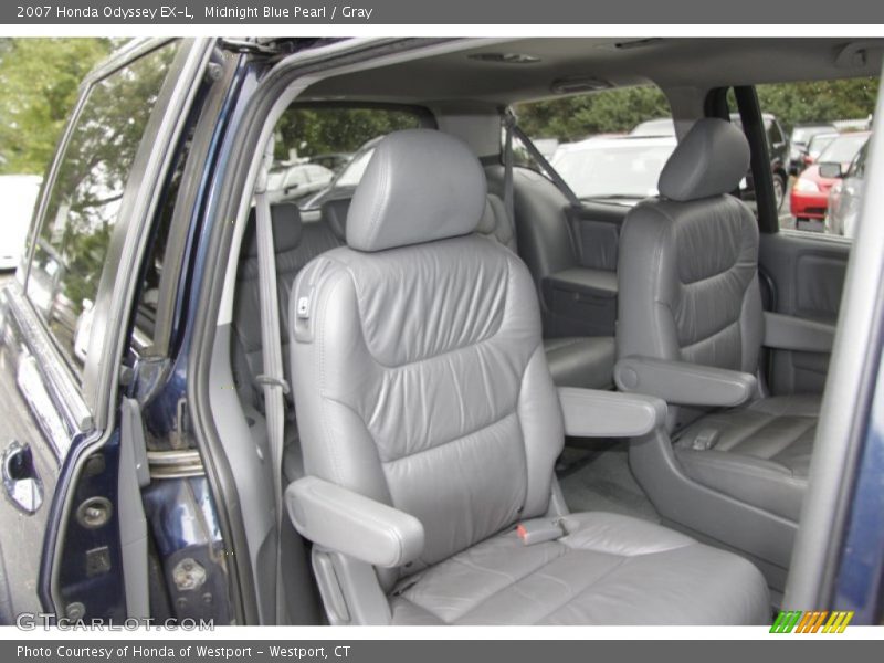 Midnight Blue Pearl / Gray 2007 Honda Odyssey EX-L