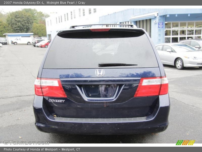 Midnight Blue Pearl / Gray 2007 Honda Odyssey EX-L
