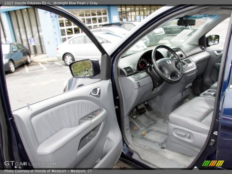 Midnight Blue Pearl / Gray 2007 Honda Odyssey EX-L