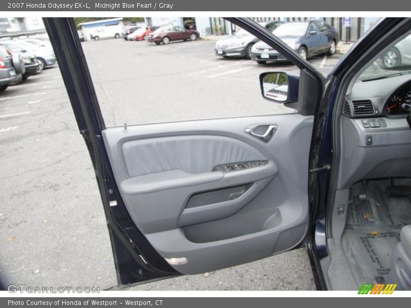 Midnight Blue Pearl / Gray 2007 Honda Odyssey EX-L