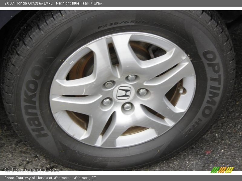 Midnight Blue Pearl / Gray 2007 Honda Odyssey EX-L