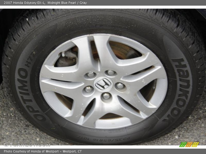 Midnight Blue Pearl / Gray 2007 Honda Odyssey EX-L