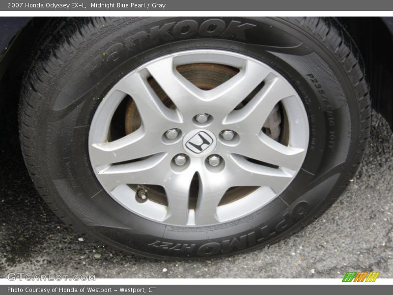 Midnight Blue Pearl / Gray 2007 Honda Odyssey EX-L