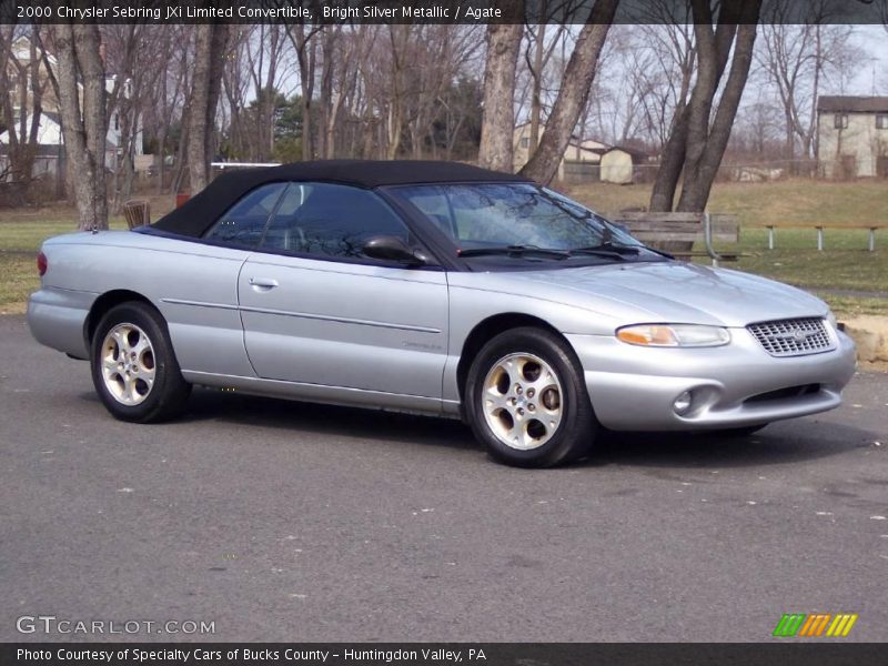 Bright Silver Metallic / Agate 2000 Chrysler Sebring JXi Limited Convertible