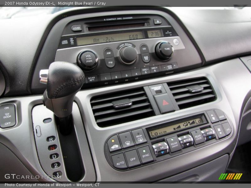 Midnight Blue Pearl / Gray 2007 Honda Odyssey EX-L