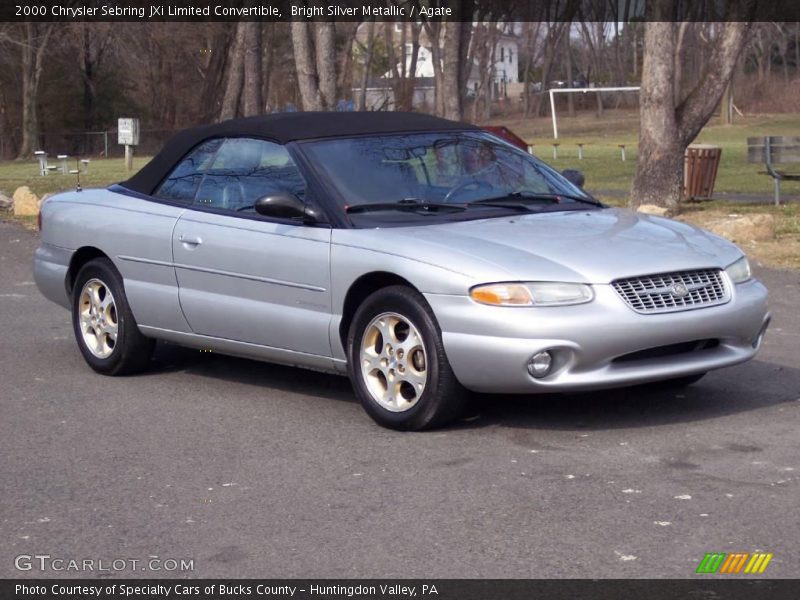 Bright Silver Metallic / Agate 2000 Chrysler Sebring JXi Limited Convertible