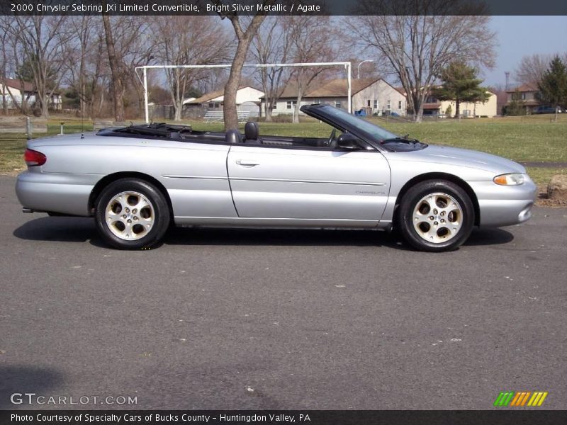Bright Silver Metallic / Agate 2000 Chrysler Sebring JXi Limited Convertible