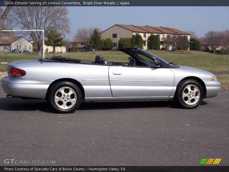 Bright Silver Metallic / Agate 2000 Chrysler Sebring JXi Limited Convertible
