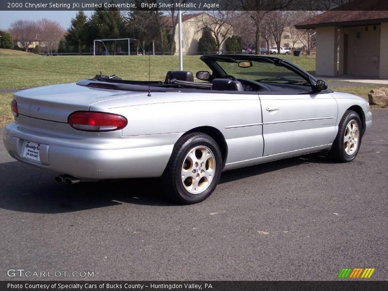 Bright Silver Metallic / Agate 2000 Chrysler Sebring JXi Limited Convertible