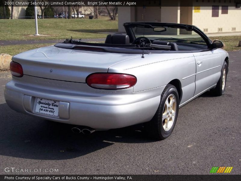 Bright Silver Metallic / Agate 2000 Chrysler Sebring JXi Limited Convertible