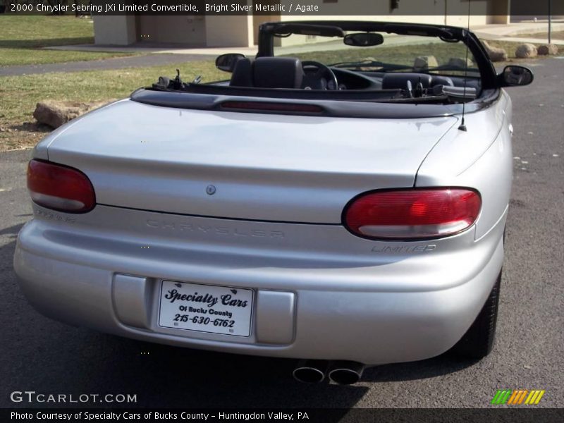 Bright Silver Metallic / Agate 2000 Chrysler Sebring JXi Limited Convertible