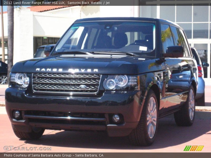 Santorini Black Metallic / Jet 2012 Land Rover Range Rover HSE LUX