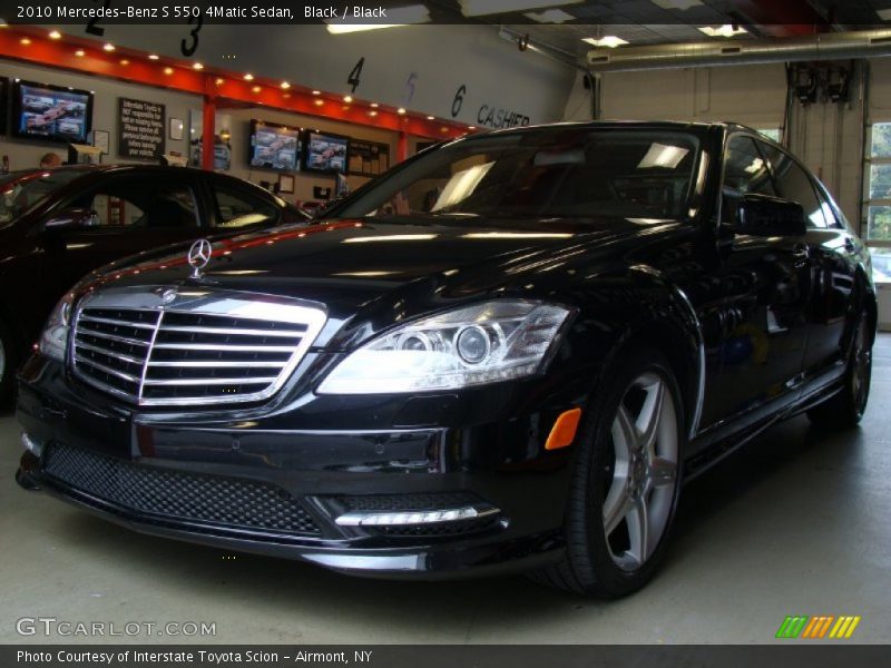 Black / Black 2010 Mercedes-Benz S 550 4Matic Sedan