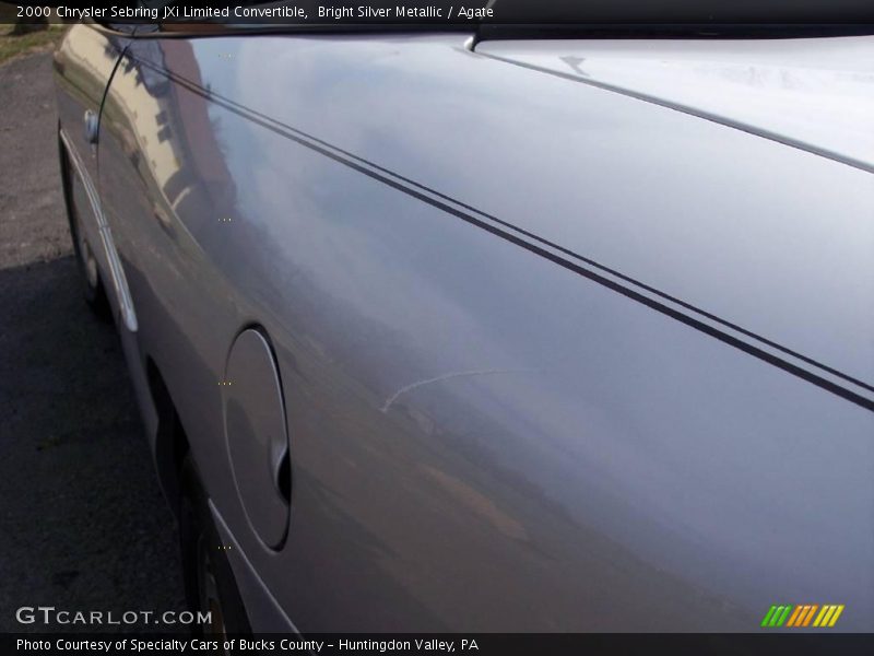 Bright Silver Metallic / Agate 2000 Chrysler Sebring JXi Limited Convertible
