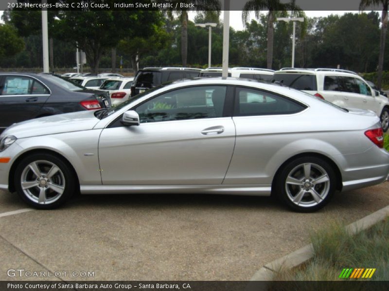 Iridium Silver Metallic / Black 2012 Mercedes-Benz C 250 Coupe