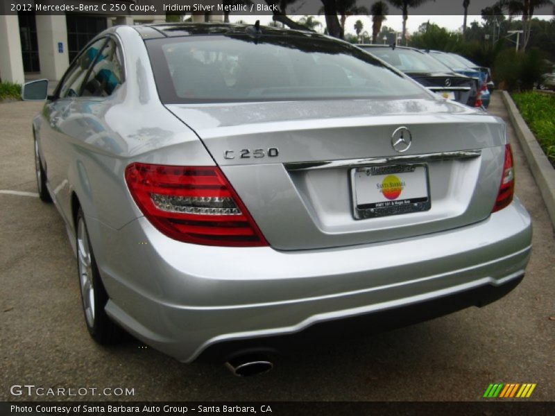 Iridium Silver Metallic / Black 2012 Mercedes-Benz C 250 Coupe