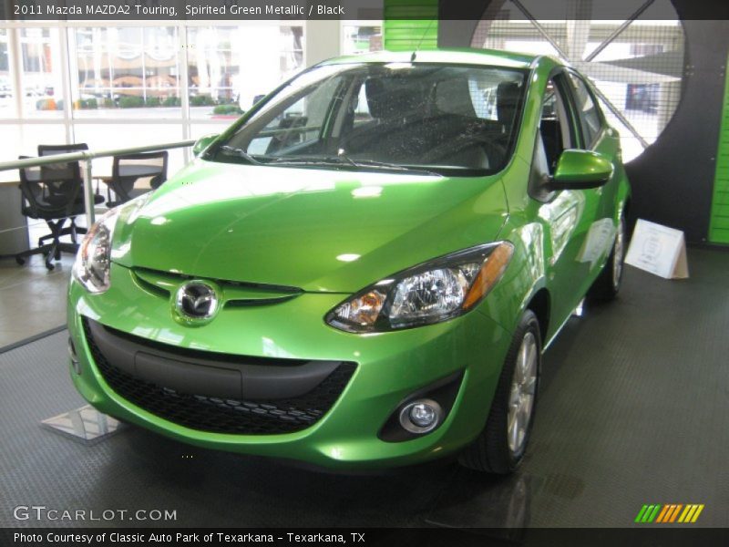 Spirited Green Metallic / Black 2011 Mazda MAZDA2 Touring