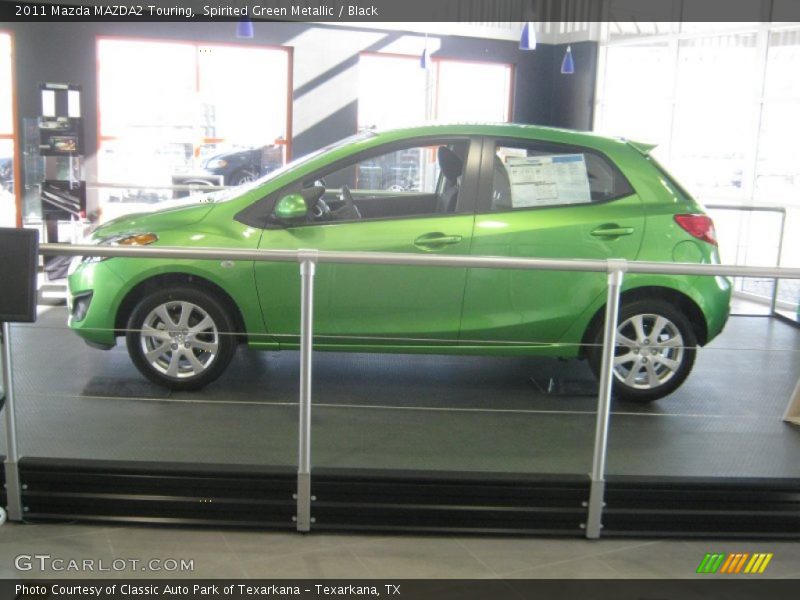 Spirited Green Metallic / Black 2011 Mazda MAZDA2 Touring