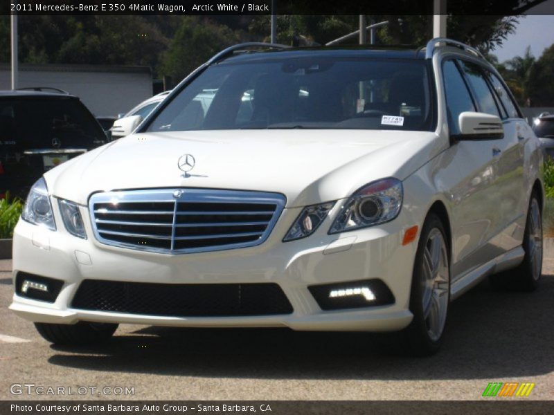 Arctic White / Black 2011 Mercedes-Benz E 350 4Matic Wagon