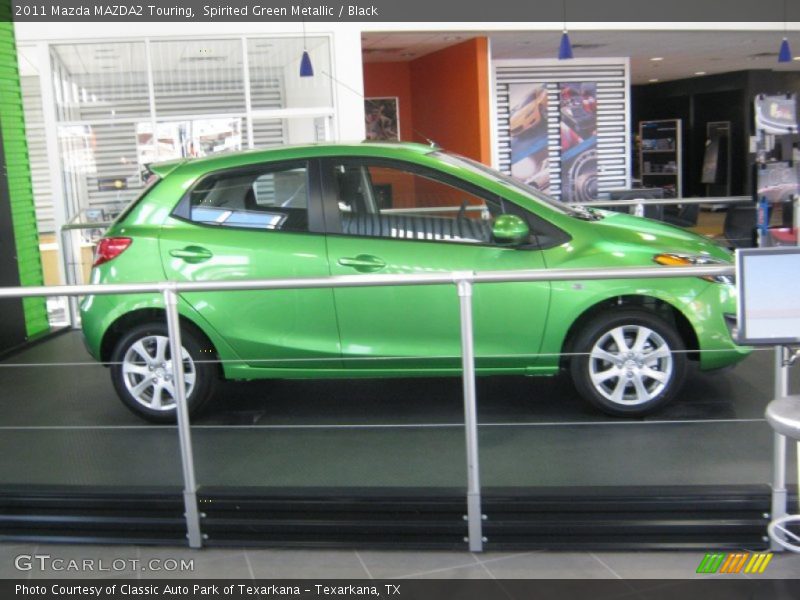 Spirited Green Metallic / Black 2011 Mazda MAZDA2 Touring