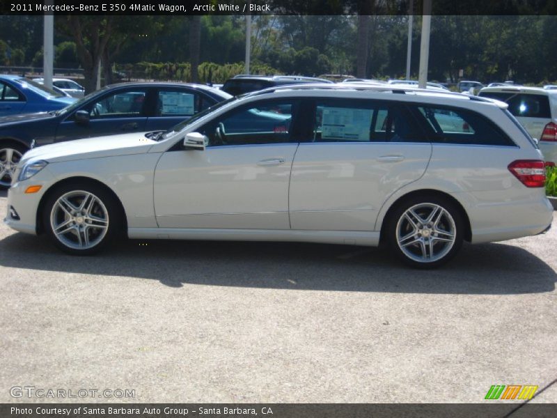 Arctic White / Black 2011 Mercedes-Benz E 350 4Matic Wagon