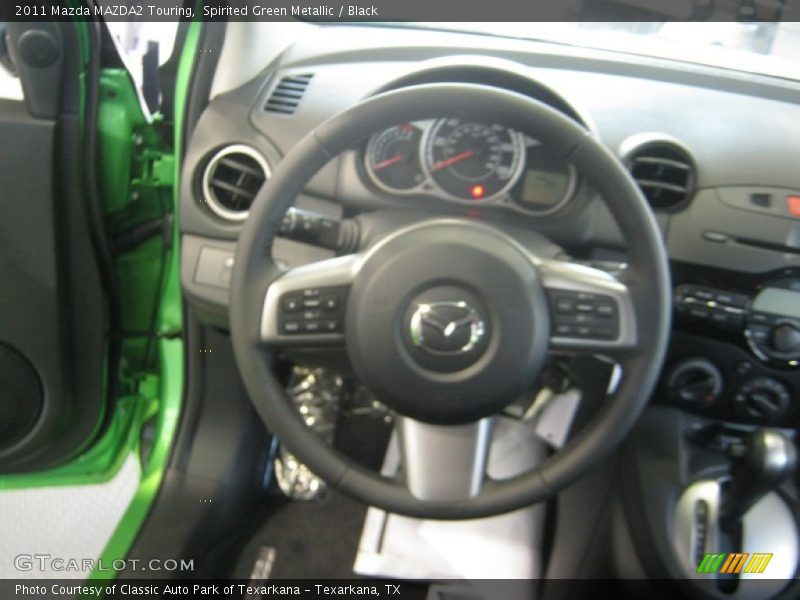 Spirited Green Metallic / Black 2011 Mazda MAZDA2 Touring