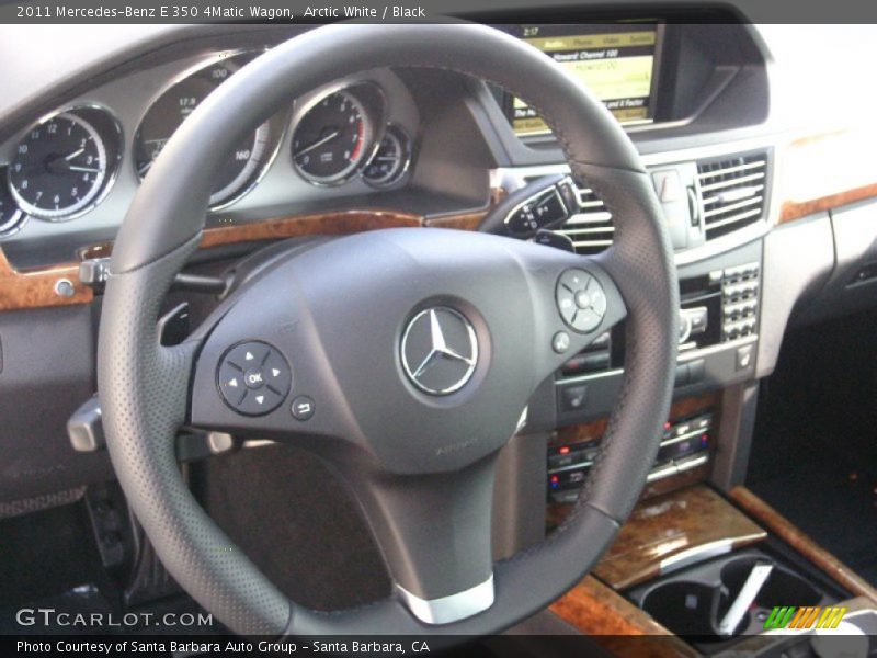 Arctic White / Black 2011 Mercedes-Benz E 350 4Matic Wagon