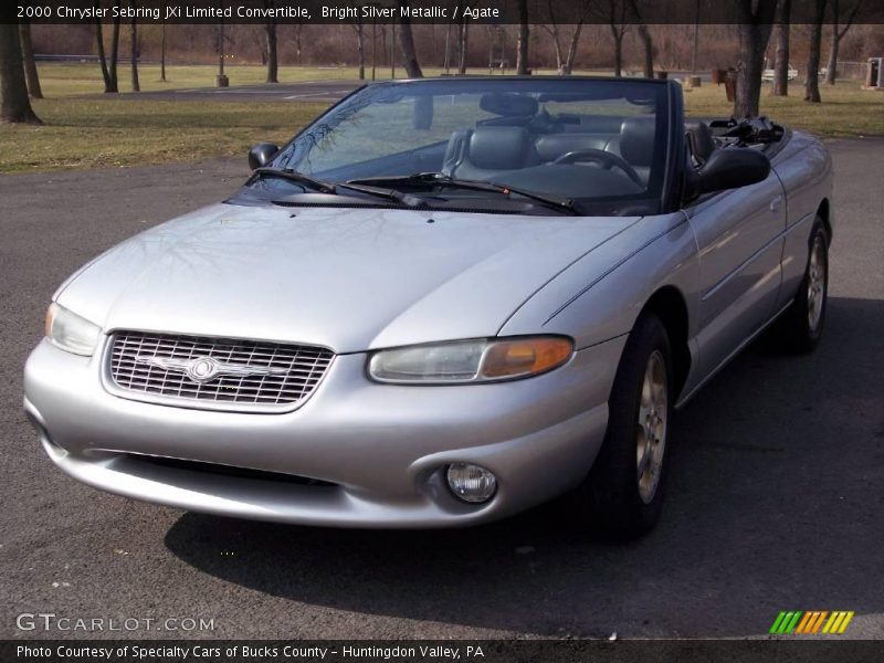 Bright Silver Metallic / Agate 2000 Chrysler Sebring JXi Limited Convertible