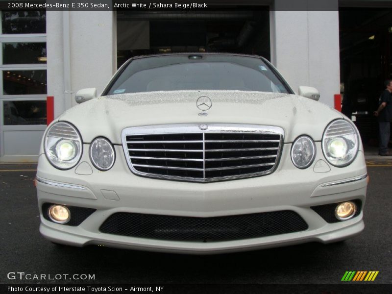 Arctic White / Sahara Beige/Black 2008 Mercedes-Benz E 350 Sedan
