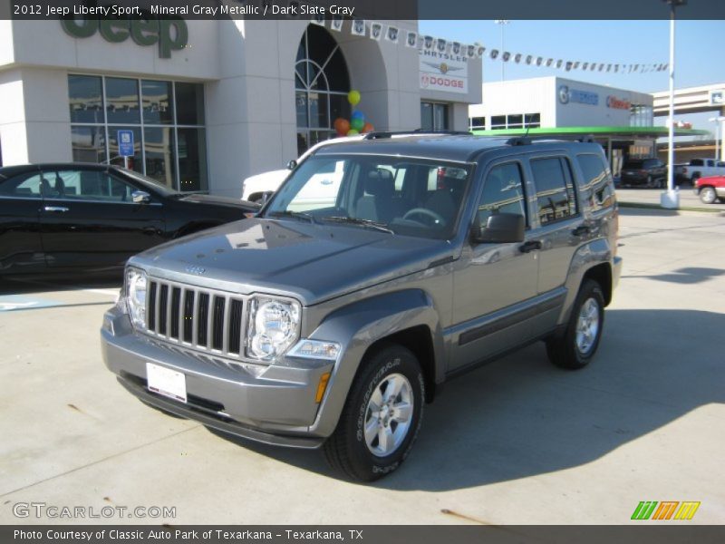 Mineral Gray Metallic / Dark Slate Gray 2012 Jeep Liberty Sport