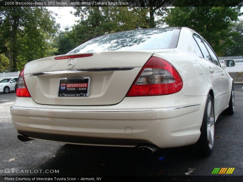 Arctic White / Sahara Beige/Black 2008 Mercedes-Benz E 350 Sedan