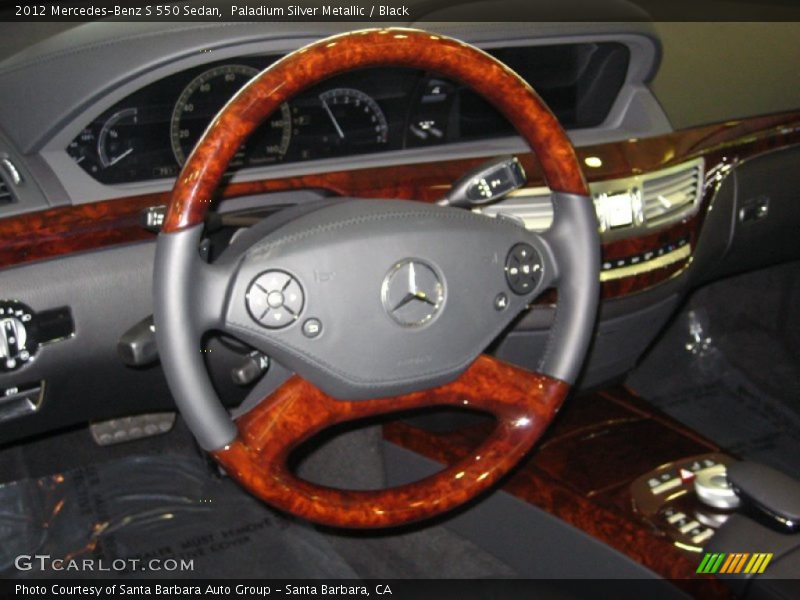Paladium Silver Metallic / Black 2012 Mercedes-Benz S 550 Sedan