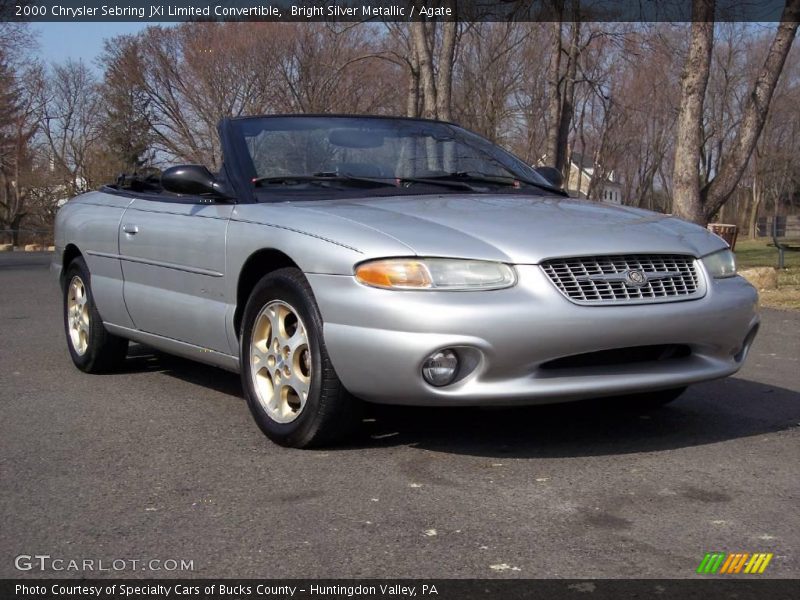Bright Silver Metallic / Agate 2000 Chrysler Sebring JXi Limited Convertible