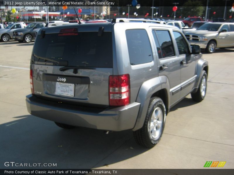 Mineral Gray Metallic / Dark Slate Gray 2012 Jeep Liberty Sport